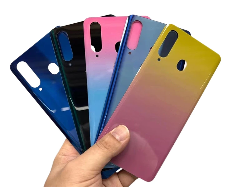 

10Pcs/Lot For Samsung Galaxy A8S SM-G8870 Glass Battery Back Door Replacement Cover Case With Adhesive+Logo