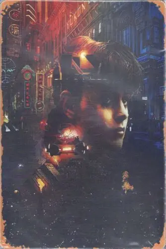 Blade Runner научная фантастика классический фильм Оловянная металлическая табличка