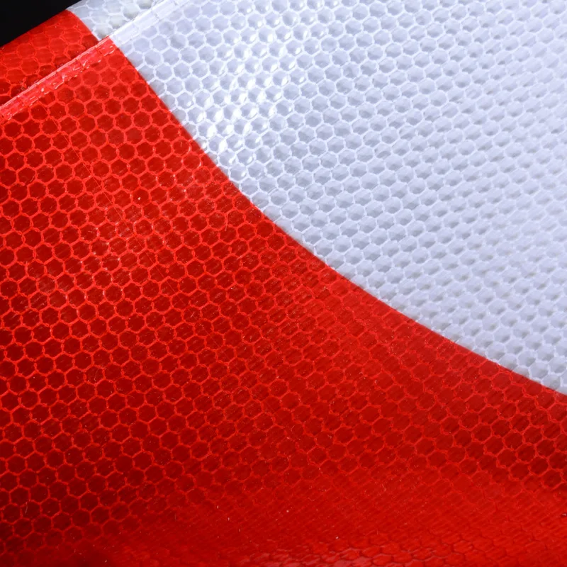 52.5cm*9cm*33.5cm Red White PVC Reflective Traffic Sleeve White Reflective Cover For Road Safety Cone