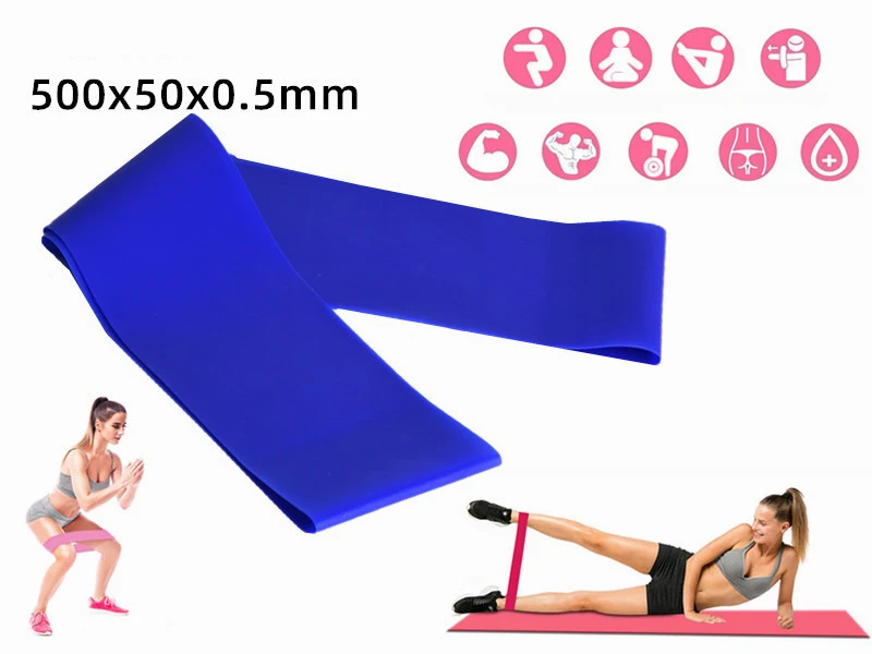 Yoga Latex Spanngurt 7-teiliges Set Fußmassagestab Fitness Faszienball Latex elastischer Ring Heimfitnessgeräte Arch Back – Detail 4