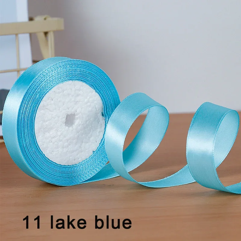 Vibrant Satin Ribbon Collection - 25 Yards, 30 Colors, Double-Faced, 6-25mm Wide for Crafts, Bows, and Gift Wrapping