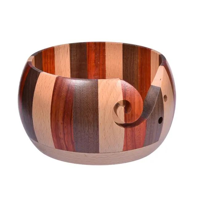 Kötő Tál Kötés Fonal Tálak Lyukakkal Kötésfonal Horgolt Tartó Kézzel Készített Tároló Tálhoz - Image 4