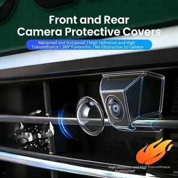 2 Pezzi Protezione Avanzata per Lenti Telecamera Auto, Protezioni Antigraffio per Lenti Telecamera Auto, Accessori di Protezione Impermeabili e Antipolvere