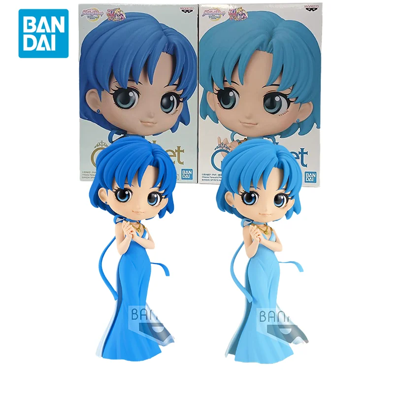 Bandai Original Sailor Moon Anime Figure Princess Mercury Action Figure Toys For Children Gift Ornamenti Modello Da Collezione
