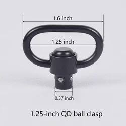 Enhanced Tactical Adjustable Rifle Sling with QD Metal Strap Swivel, Durable Nylon - 2 - Point Multi - Mission Release (QD Adapter)