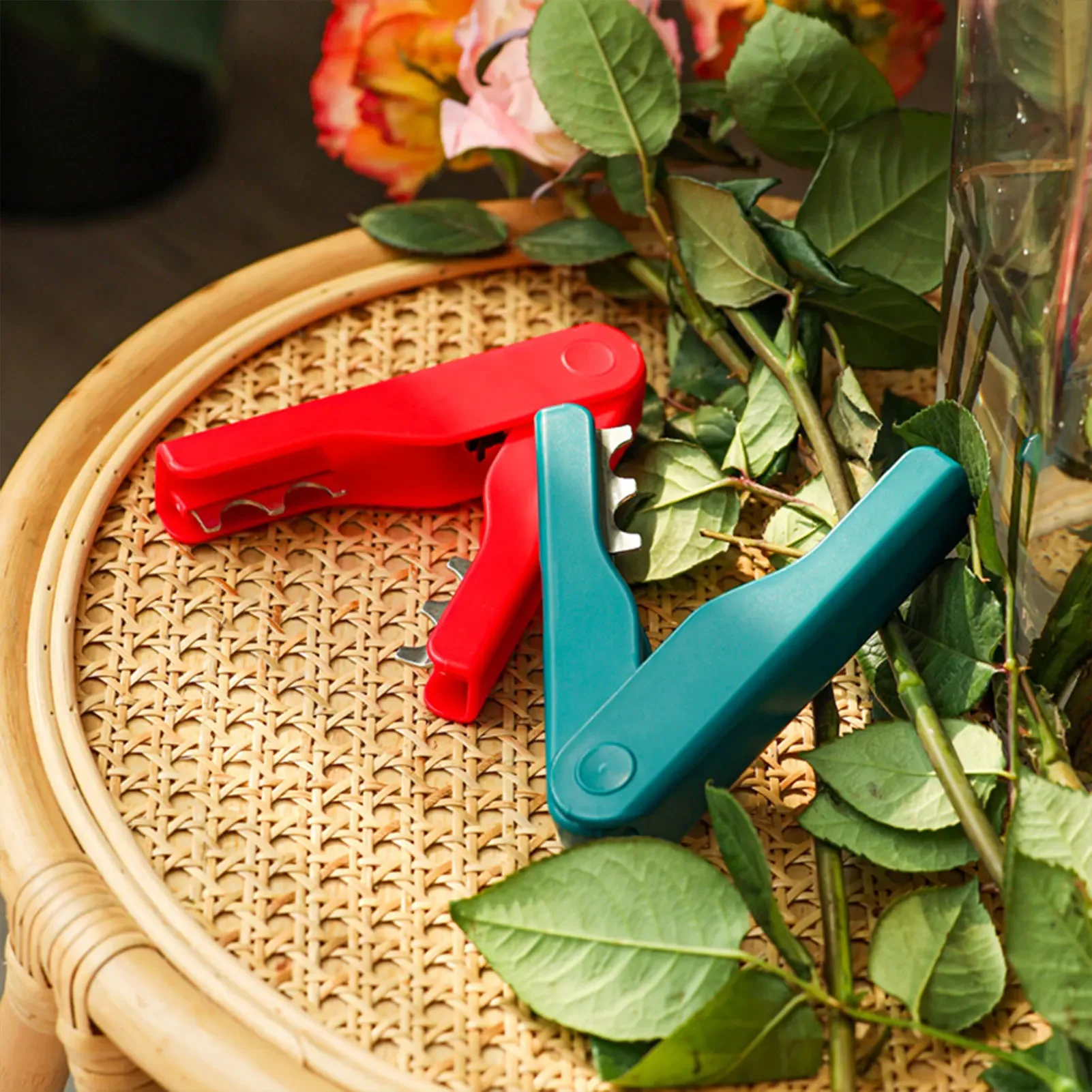 로즈 플라이어 DIY 컷 도구 꽃집 금속 꽃 장미 가시 줄기 잎 스트리퍼 안전 로즈 플라이어 Burrs 제거 정원 꽃집 도구