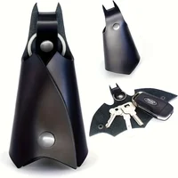 Men'S Personality Bat-Shaped Faux Leather Key Case - Non-Washable Stylish Key Holder for Going Out 1
