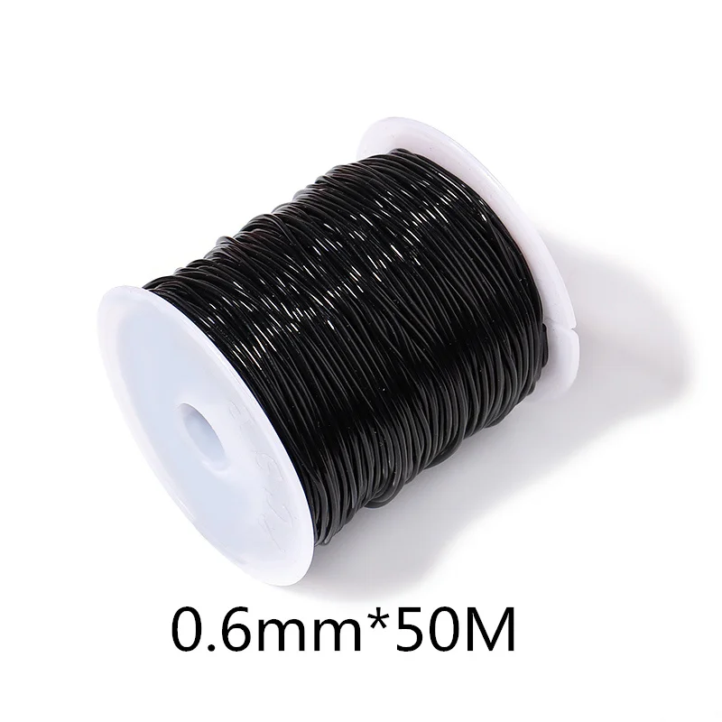 0.6mmX50m Black