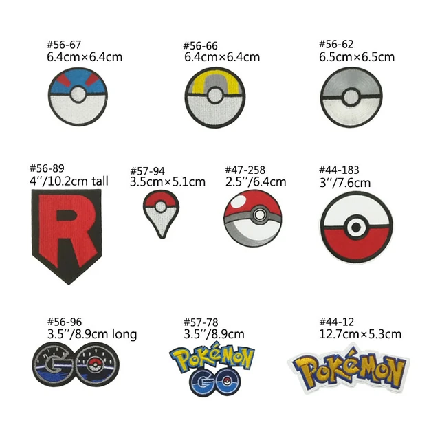 Iron Embroidery Stickers Clothes  Patches Clothes Pokemon Iron - 16pcs  Pokemon - Aliexpress