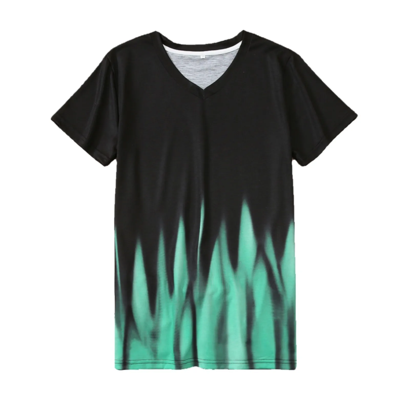 

Summer Ladies V Neck Printed T Shirt Loose Short Sleeve Ladies Tops Basics Athletic Leggings Women T Shirt Stripe