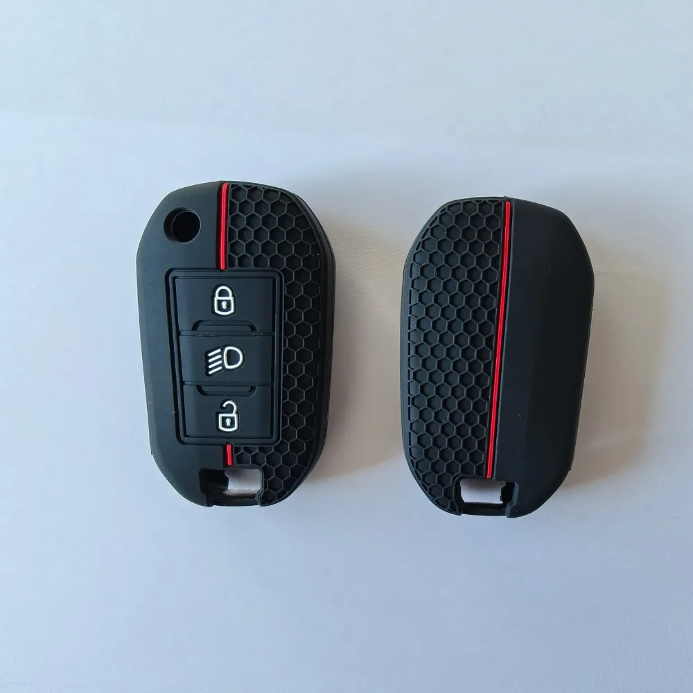 Key Case Cover Silicone Key Cover Car Key Case For Citroen C5 C3 C4 C8 Berlingo For Peugeot Partner Rifter 208 308 508 407 2008 3008 Expert