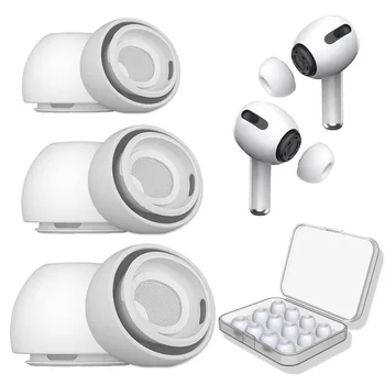 소프트 실리콘 이어버드 이어폰 케이스 이어플러그 커버, 애플 에어팟 프로 이어팁 이어캡, 이어캡 플러그 Pro2 액세서리, 1-4 쌍 상품 이미지
