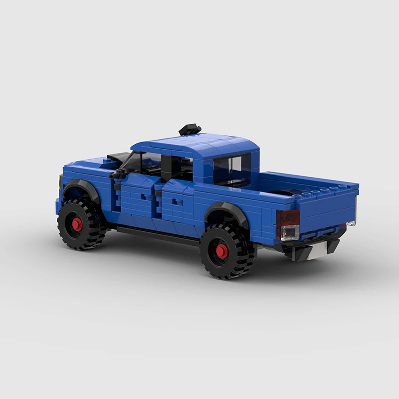 픽업 트럭 MOC SUV 브릭 스피드 챔피언 레이싱 스포츠 시티 자동차, 오프로드 차량 레이서 밴 빌딩 블록, 어린이 장난감, 소년 선물