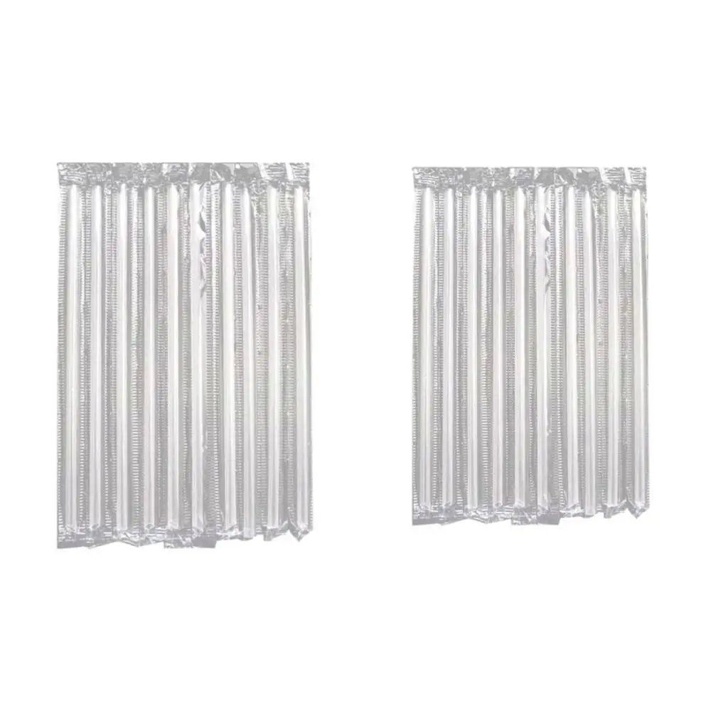 500Pcs DIY Plastic Straw Disposable Short Transparent Pointed Head Thin StrJY Transparent Individually Wrapped