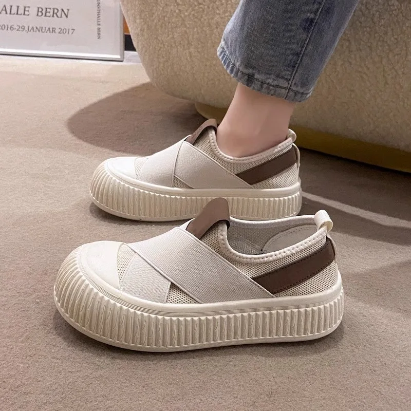 Summer New Designer Women FLATS Shoes Fashion Sneakers Casual Breathable Fisherman Shoes Ladies Light Women's Vulcanize Shoes