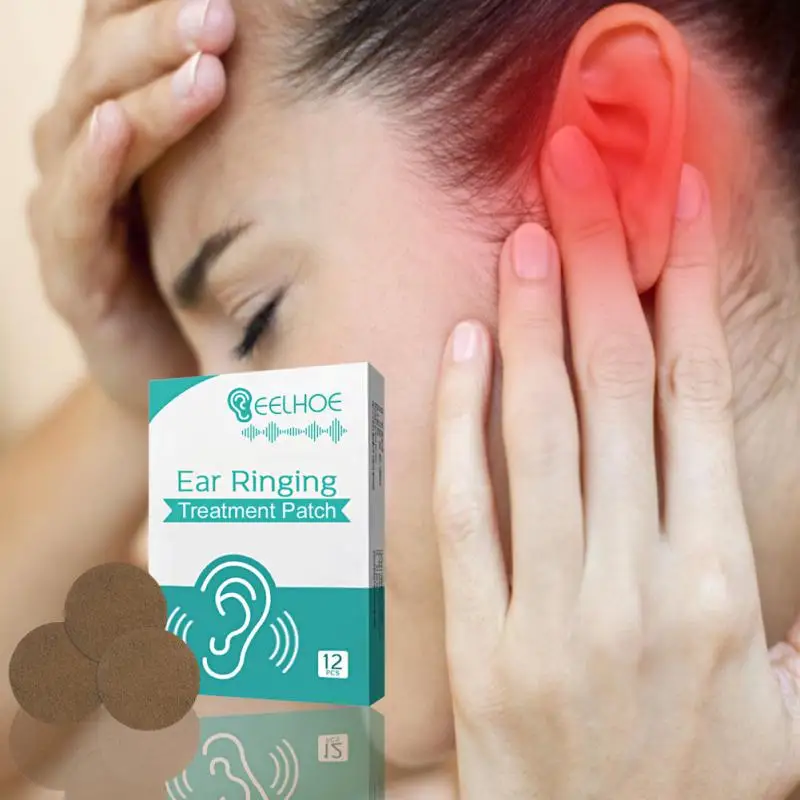 

Tinnitus stickers ear health care patches Relieve dizziness headache Acupoint patch relief tinnitus ear back hearing impairment
