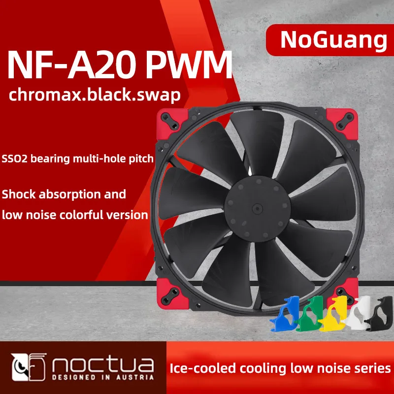 Noctua Nfa20 Pwm, Premium Quiet Fan With Usb Power Adaptor Cable, 4