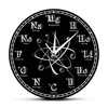 Chemical Symbols Wall Clock Periodic Table Chalkboard Chemistry Teacher’s Wall Clock Modern Wall Clock Classroom Wall Art Decor 1