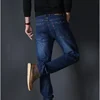 Plus Size Straight Jeans Men 48 46 44 Loose Black Light Blue Stretch Big Classic Slim Fit Brand Male Pants Elastic Denim Trouser 4