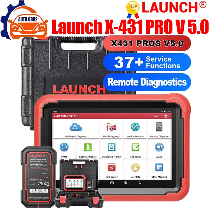 

Launch X-431 PRO V 5.0 Car Diagnostic Tools Automotive Diagnosis OBD Auto Diagnostics Scanner OBD2 Scan Diagnost Pro V+