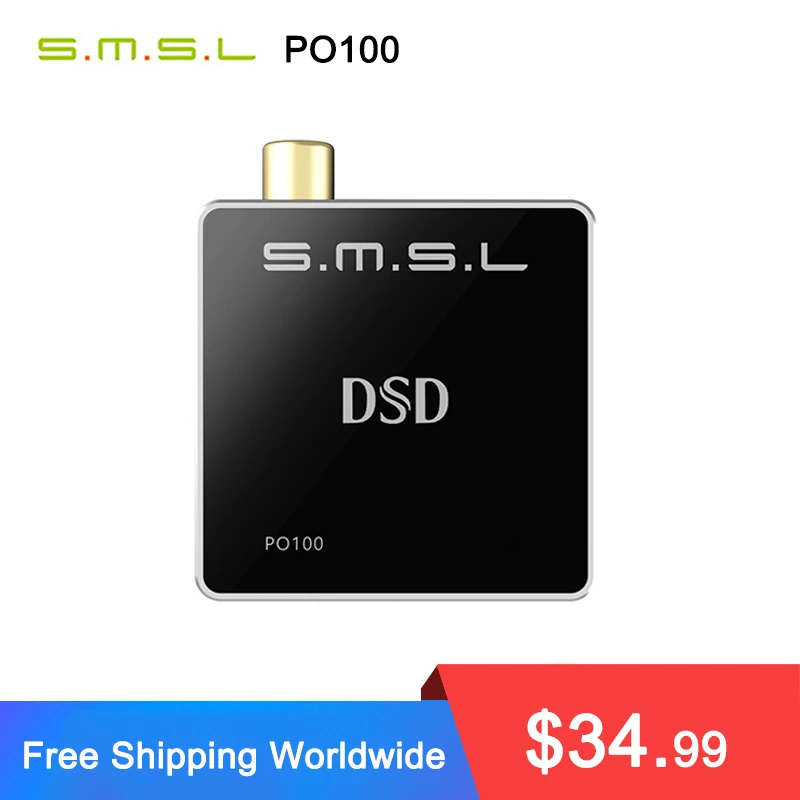SMSL PO100 цифровой интерфейс USB DSD64 DOP64 XOMS Тип C вход оптический коаксиальный выход 192