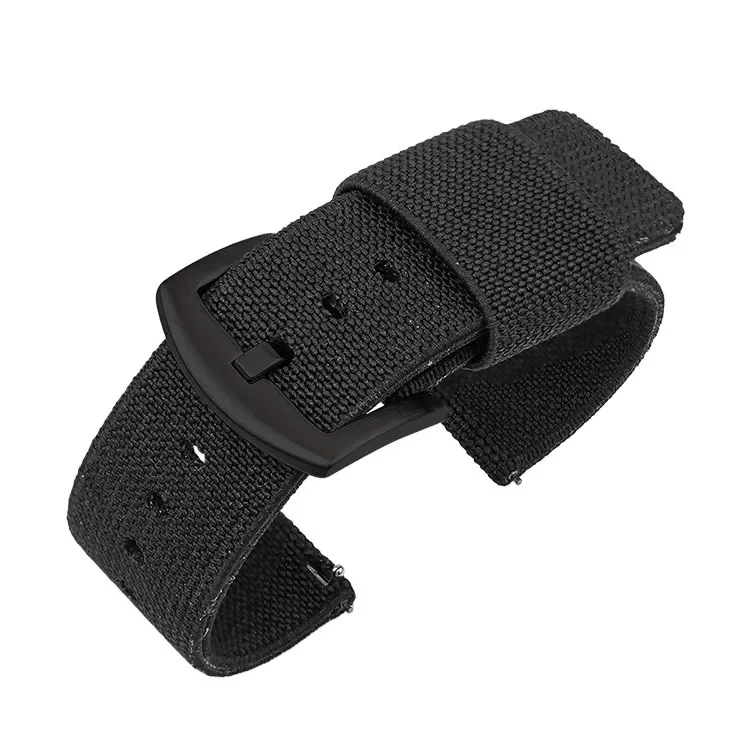 Military-Style Nylon Woven Elastic Watch Band - Army Green