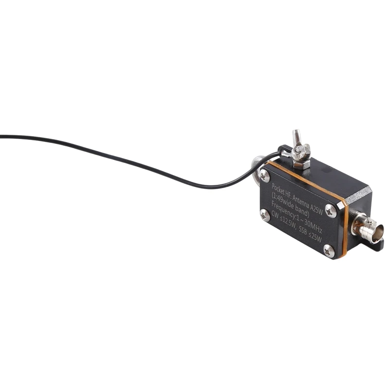 Pocket HF Shortwave Antenna A25 1-30Mhz Inverted V Horizontal Balun Long Line
