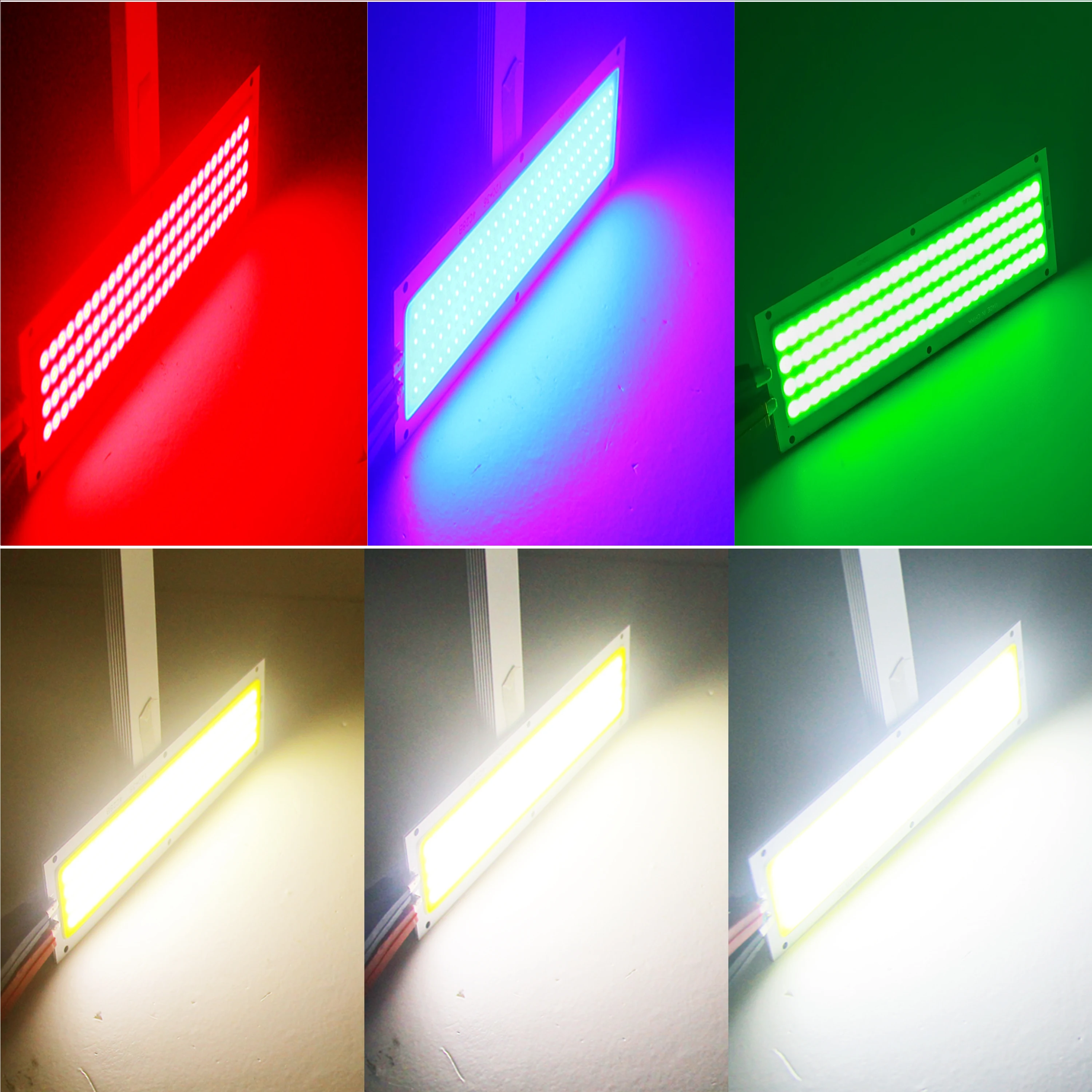 FTZOTOF COB LED Panel Chip Strip Light Source 120x36mm DC 12V 12W  5 Colors Module Emitting Diode for Indoor Lamps For DIY Bulbs images - 6