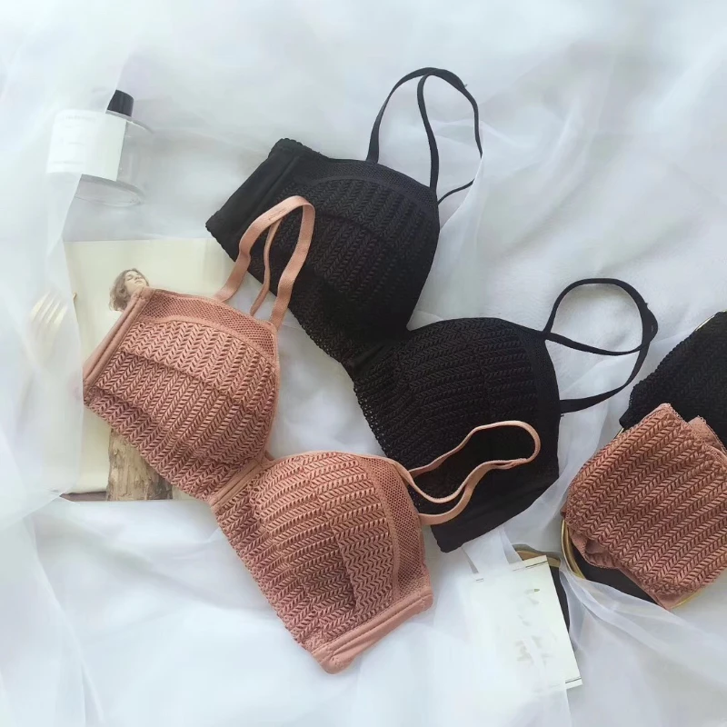 

Women Bra Wireless Deep V Sexy Lingerie Push Up Underwear Adjustable 3/4 Cup Cozy Cotton Underwear Comfortable Brassiere
