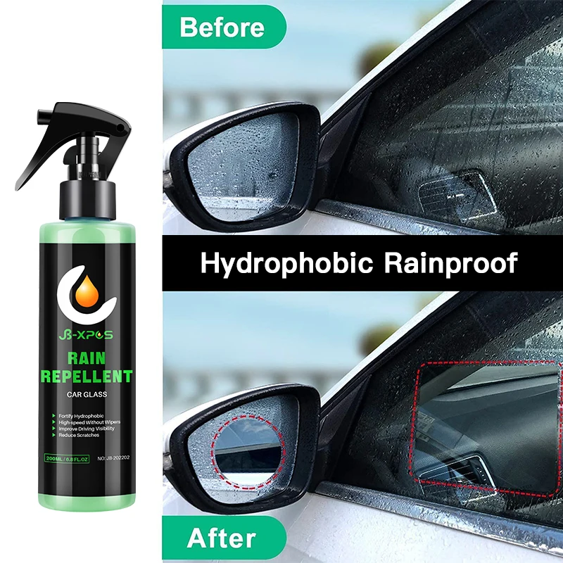 Glass Antirain For Cars Water Repellent Fortify Hydrophobic Coating