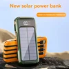 4-in-1 Solar Power Bank Built-in-cables 100000mAh High Capacity Charger Fast Charging Intelligent Digital Display Battery 2025 3