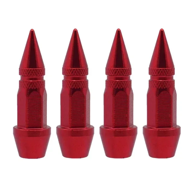 Spiked Bullet Tire Valve Caps - Dustproof Auto Exterior Accessories