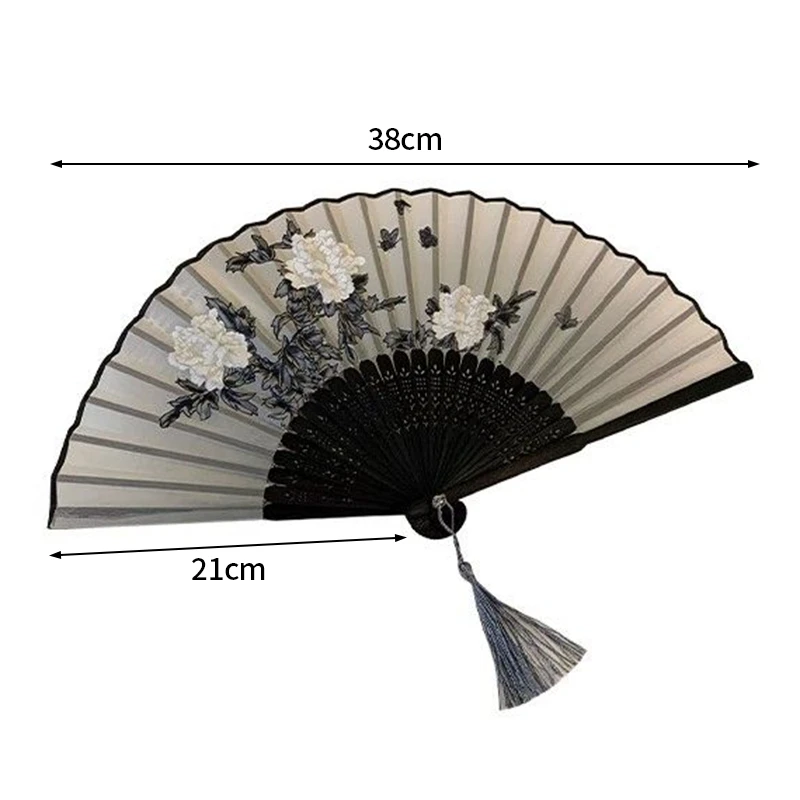 Portable Bamboo Folding Fan Decorative Fans Photo Props Wedding Party Home Decor Crafts Gifts Creative Female Dance Supplies folding fan portable fan hand fan