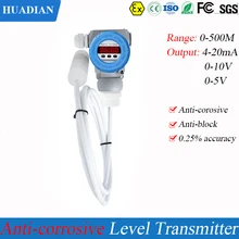  24vdc power 0-10v Input  liquid level transmitter sensor PTFE anticorrosive acid and alkali Teflon gauge 