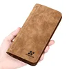 New Men's Wallet Short Frosted Leather Wallet Retro Two Fold Vertical Wallet Youth Korean Multi-Card Wallet 2023 Luxury Wallet 1