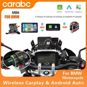 CARABC 6 "MB6 Moto di Navigazione Senza Fili CarPlay Android Auto GPS Per BMW F750GS XR M1000 R1200GS R1250GS R1300GS S1000XR