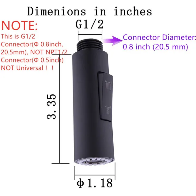 ABS ห้องครัวดึงออกก๊อกน้ํา Sprayer หัวฉีดทนทานน้ําสเปรย์อาบน้ําหัวห้องน้ําอ่างล้างหน้า TAP เปลี่ยน 6