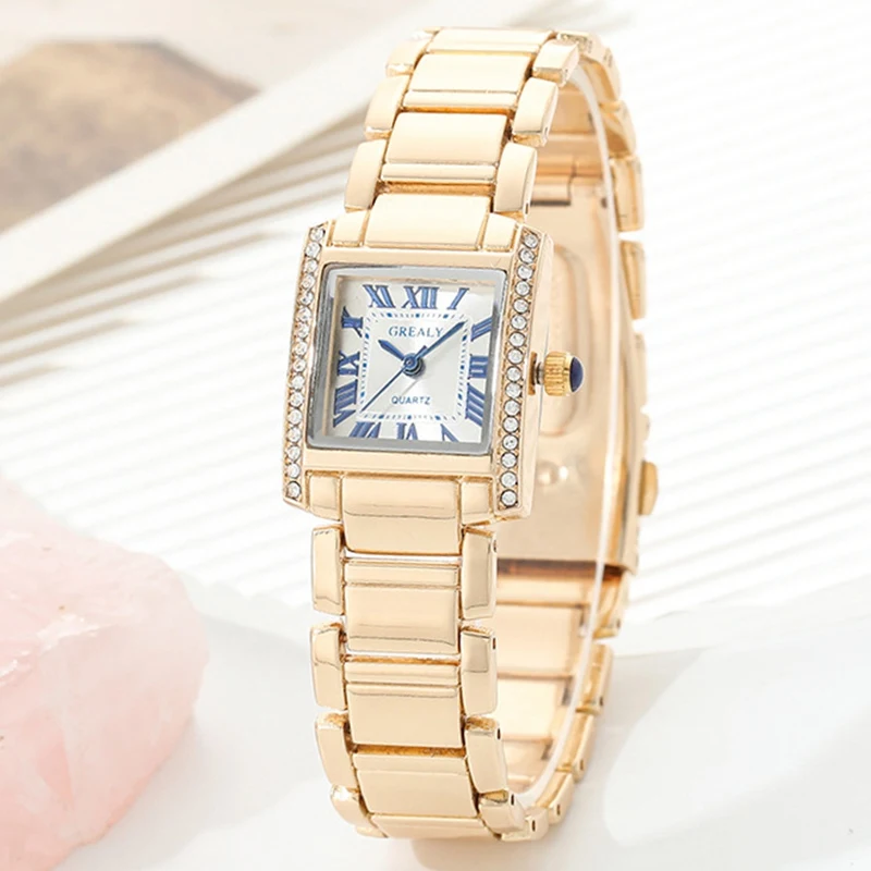 New Fashion Roman Scale Women Watches Luxury Ladies Wristwatch Quartz Watch Rhinestone Men Women Watches Relogio Feminino Clocks 2
