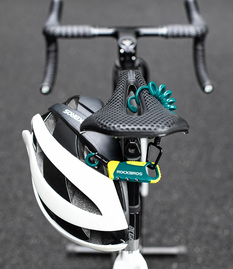 【Ei3】ロックポート GLOBAL ED BIKE （プー126） ROCKBROS Bicycle Cable Lock Portable 3-Digit Password Combination