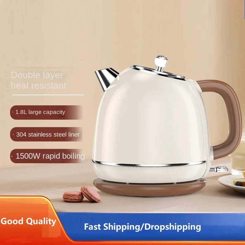 220V 1.8L Home Kettle 304 Stainless Steel Inner Water Boiling Kettle Machine Electric Kettles