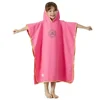 Microfiber Swim Cover-ups for Kids Hooded Bath Beach Poncho Towels Surf Poncho Quick Dry Changing Bathrobe Child Swimming Towels 5
