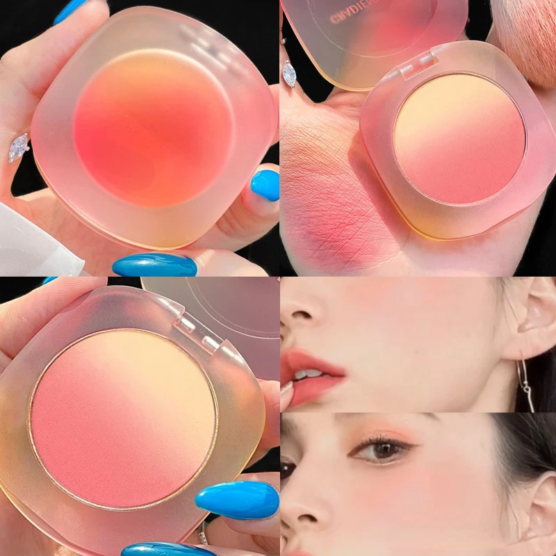 

Gradient Blush Tray Waterproof and Sweat Resistant Powder Delicate Color Is Not Easy To Fly Powder Blush Makeup Blush