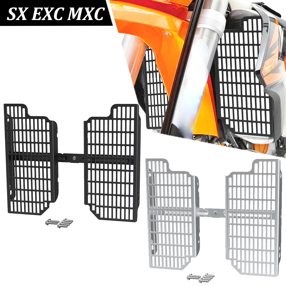 

Motorcycle Accessories Radiator Grille Guard Cover Protector For 250 400 450 520 525 4-Stroke EXC MXC SX XCF XCFW 2001-2007 2006