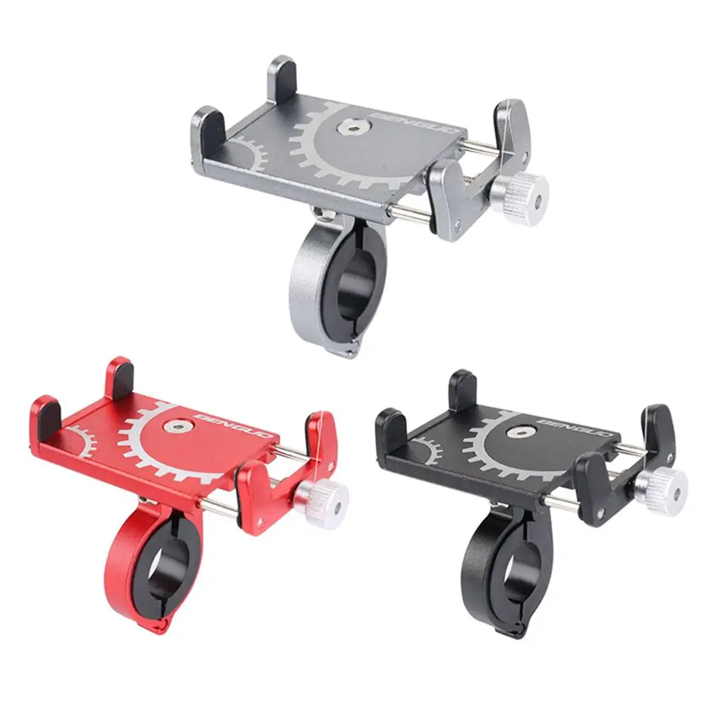 Bicycle scooter Mobile phone holders Aluminum Alloy Mountain Bike phone Bracket Adjustable Handlebar Stand 360 Degrees Holders wooden phone holder