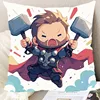 Marvel Superhero Pillowcase Spiderman Hulk Iron Man Pattern Printing Pillow Cover Sofa Cushion Cover Room Home Decoration 4