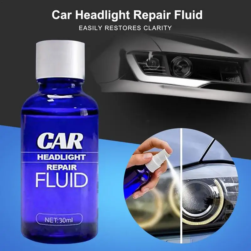 

30ml Car Headlight Polishing Agent Scratch Remover Repair Fluid Headlamp Coating Renovation Agent Car Maintenance Accessories