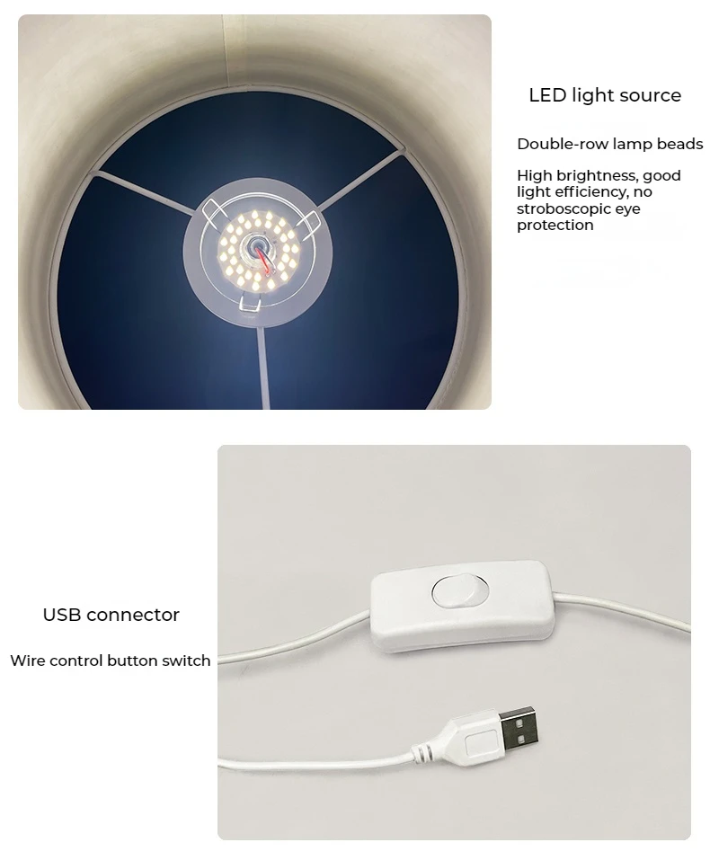 Description Picture 4 of itemModern Simple Living Room Sofaside Floor Lamp Vertical Led Bedroom Bedside Atmosphere Lights Lighting button Switch Luster Lamps