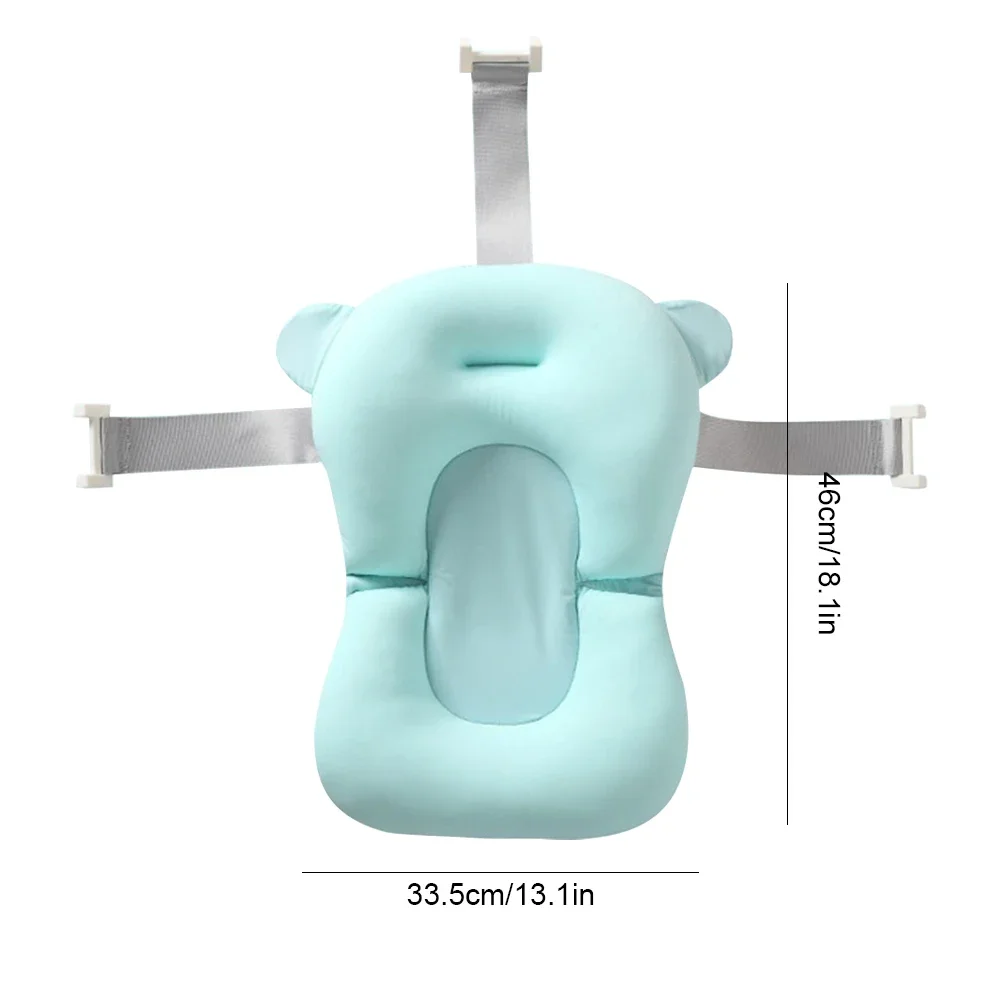 Baby Bath Support Pad Baby Bath Seat Baby Bath Tool Newborn Baby Bath Cushion Seat Floating Newborn Shower Bath Mat Soft Provides Comfort and Support for Baby 0-12 Months