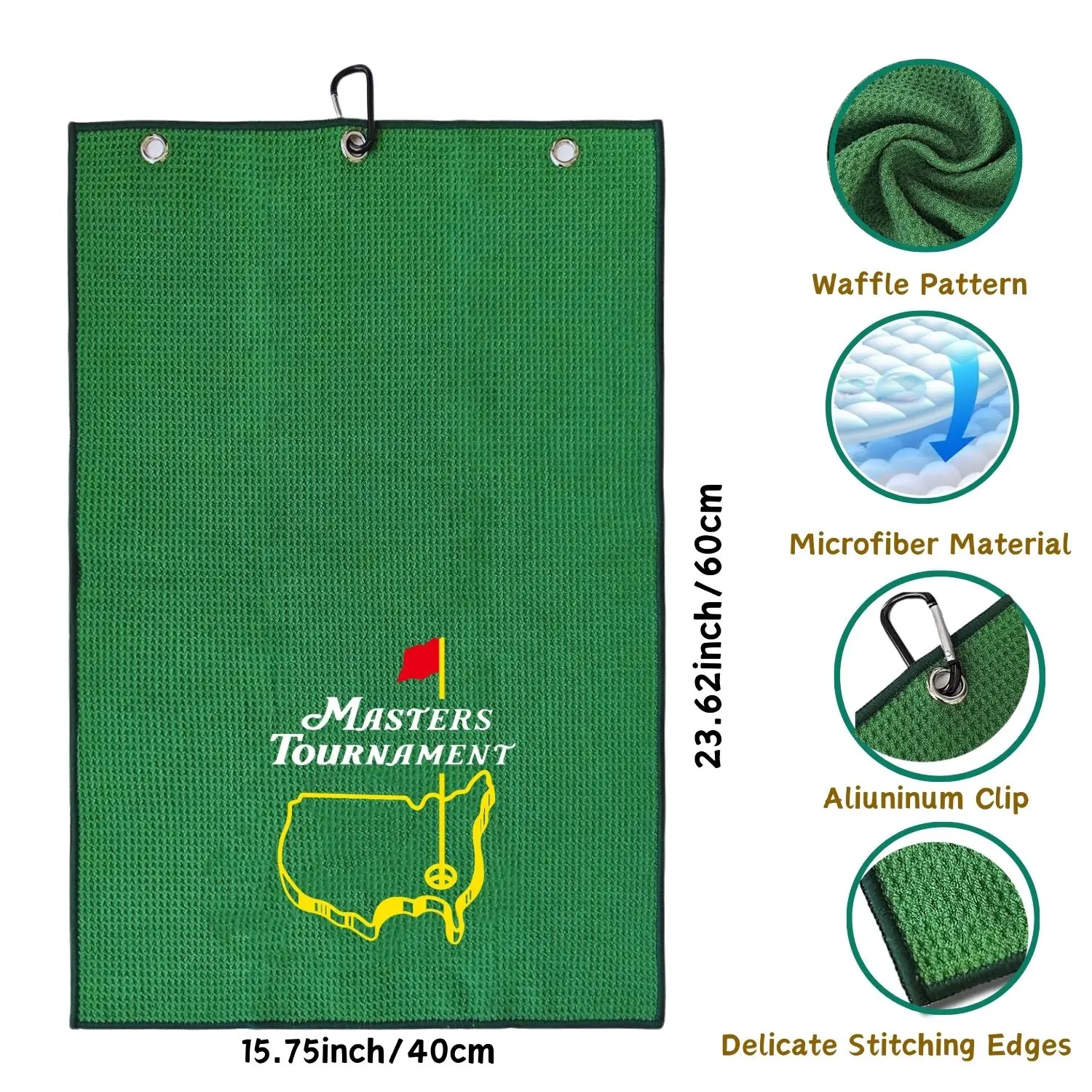 2 Count Great Christmas Golf Gifts Funny Embroidered Golf Towels for Bags Gifts for Men Stuff golf towel