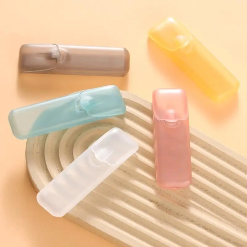 1pc Mini Storage Box Travel Portable Transparent Toothpick Cotton Swab Box For Outdoor Travel Kitchen Restaurant Supplies